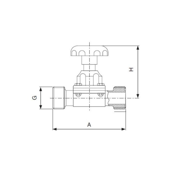 Food Industry Pneumatic Diaphragm Valve , Actuated Stainless Steel Diaphragm Valve
