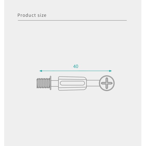 Синие цинковые минификсы соединительные болты износостойкие с длиной 40 мм