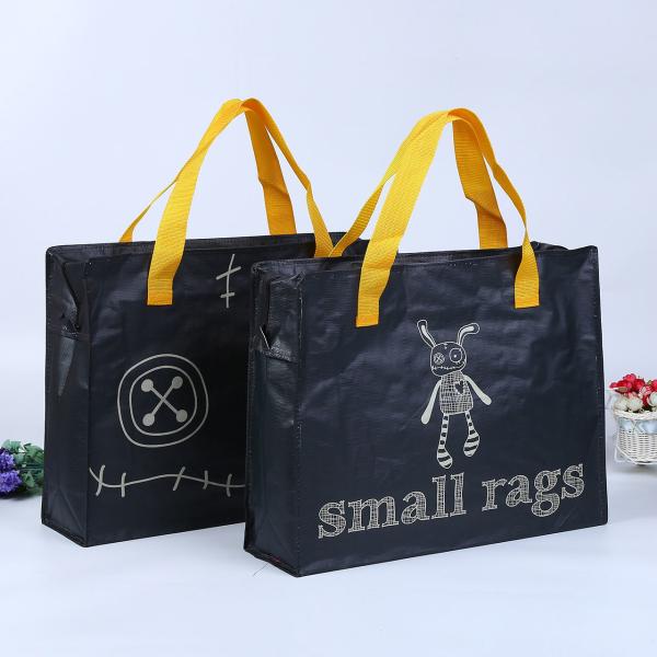 Promotional Durable Laminated Foldable PP Woven Grocery Shopping Bag