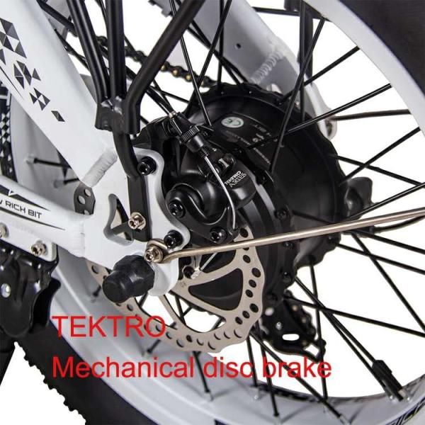 Electric Folding City Bike Commuter 20 500w 4.0 Super Wide Tire 48v 9.6Ah RICH BIT 016