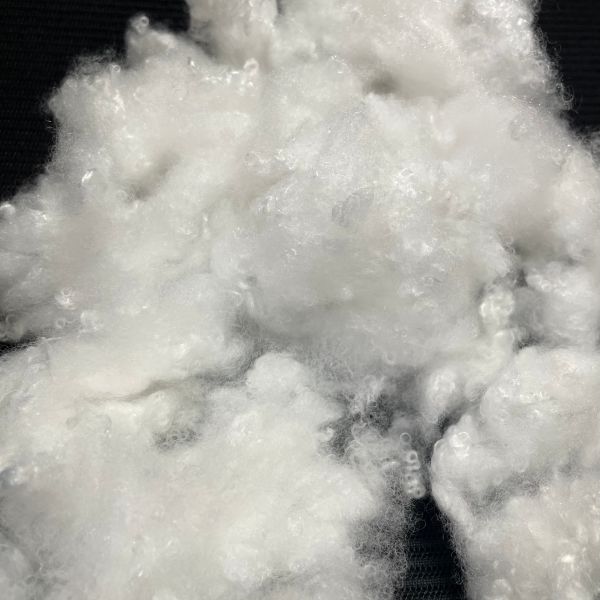 2.8D*32MM PBT PET Composite Staple Fiber, Latent Crimp High Elastic Fiber for Knitting Apparel  Excellent Spinnability filling Fiber