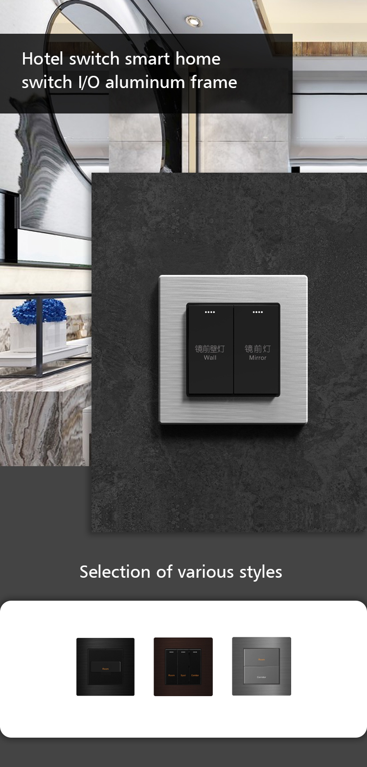 Hotel Room Modbus Wall Switch Electrical Button For Light Control