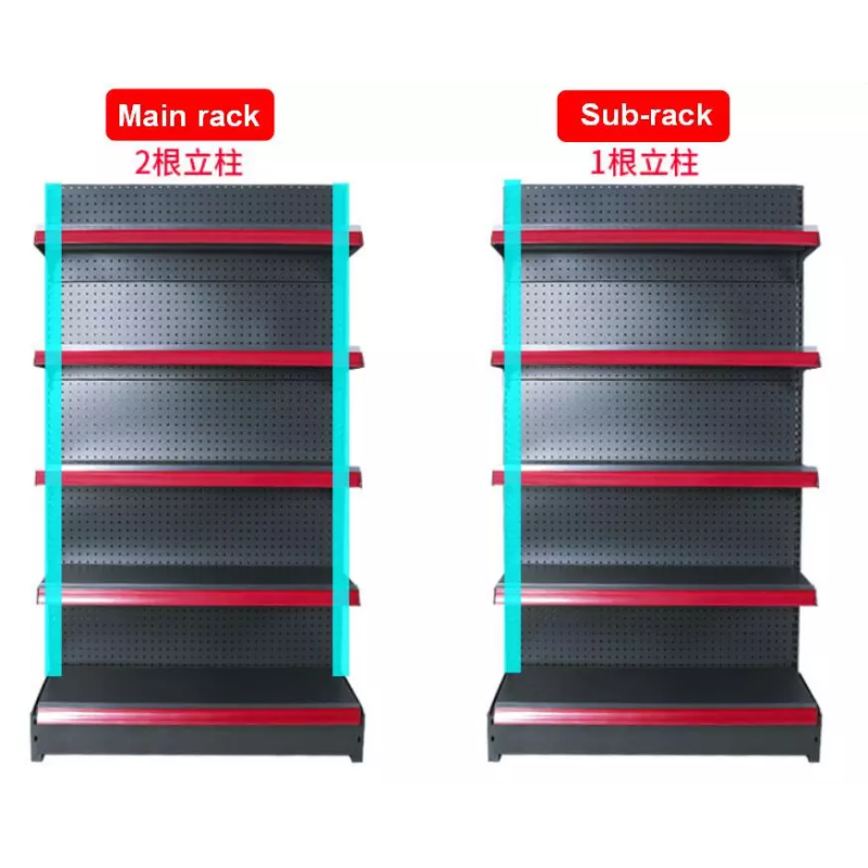 Multi-Function Steel Storage Display Unit with End Cap Gondola and Optional Features