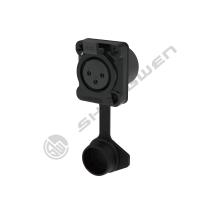Powerful Outdoor Waterproof 3 Pin XLR Plug Female Socket Adapter for DMX Panel Mount Audio Wire Connector Copper Material