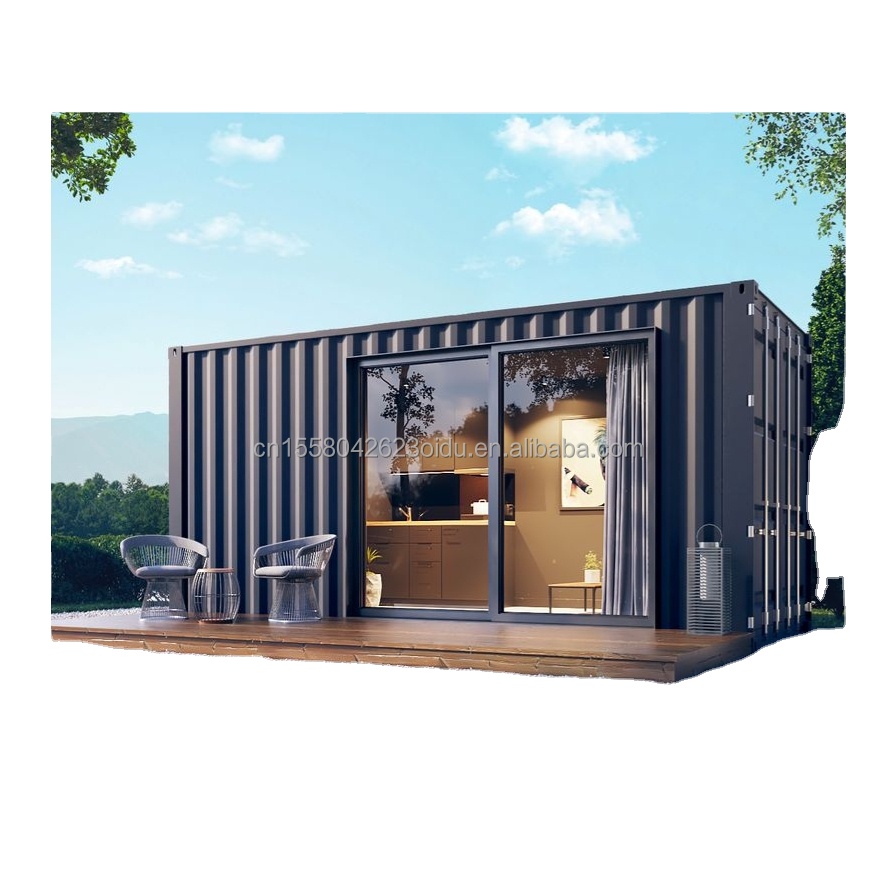 Aluminum Alloy Windows EU 20 FT Prefabricated Steel Container House for Outdoor Living in Residential Forest Tiny Houses