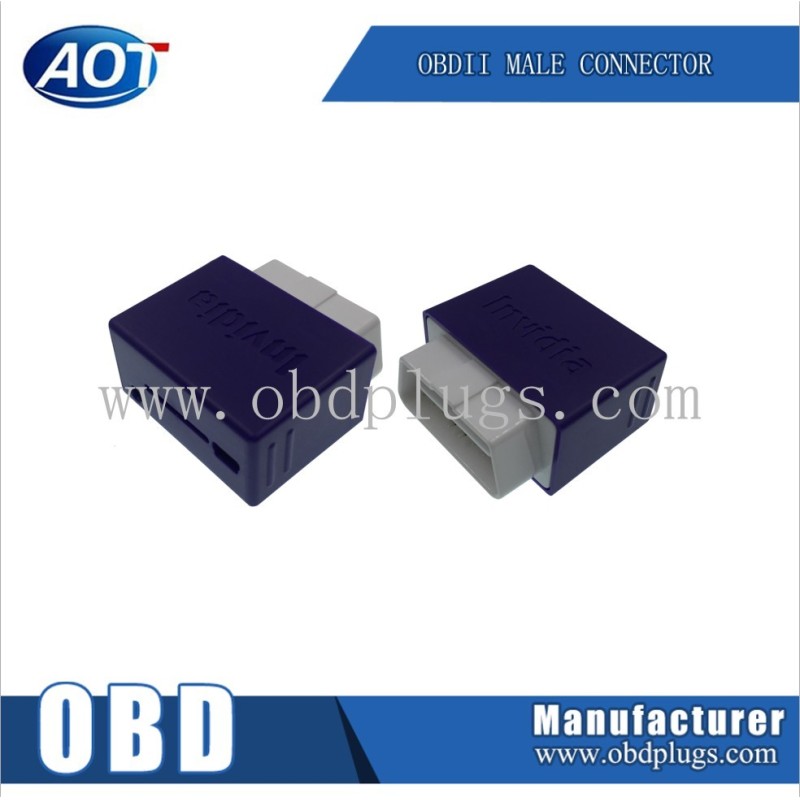 Normal Color ABS Plastic16 Pin J1962 OBD OBD II EML327 OBD2 Enclosure for Offer Drawing