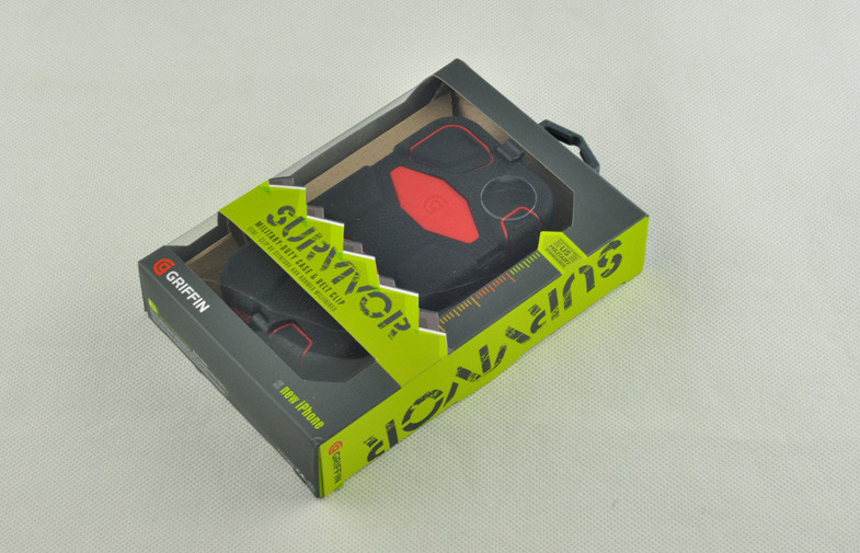 Black / Red Silicone Survivor Cell Phone Cases Military For Iphone 5