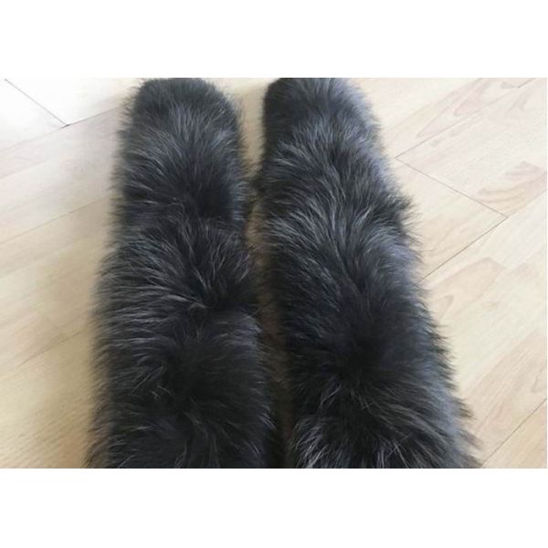 Меха енота воротника меха енота воротник роскошного неподдельного китайского отделяемый для пальто