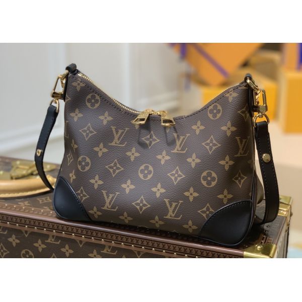 Ladies Odeon Chain 27cm Single Strap Shoulder Handbags Brown