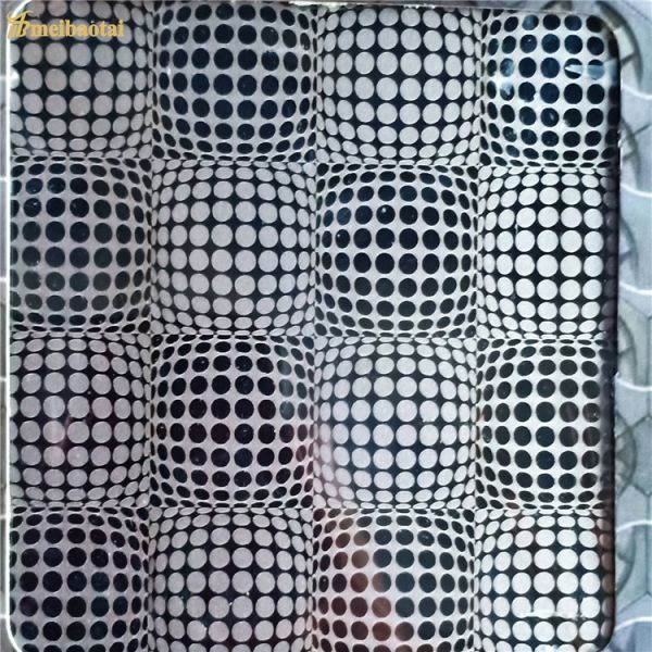 Silver Mirror Finish Grade 201 Etched Stainless Steel Sheet 1219x3048mm for Elevator Cabin Decoration