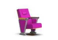 Théâtre commercial de TUV posant la chaise se pliante en bois d'amphithéâtre avec le bloc - notes