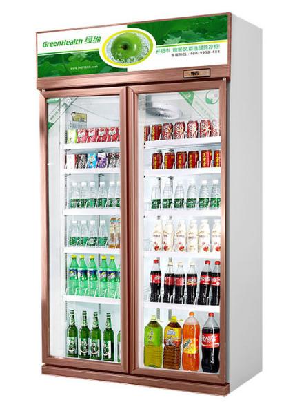 Refrigerador frio macio refrigerando direto do refrigerador da exposição da bebida da energia comercial do refrigerador de ar