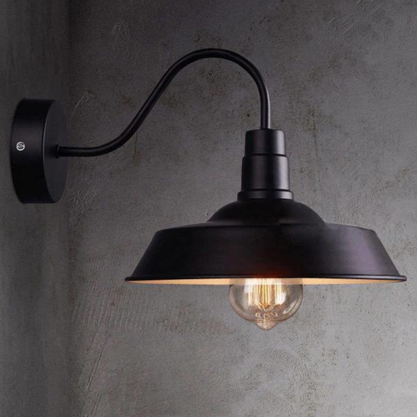 4W Outdoor Solar Powered Gooseneck Barn Light IP44 2700K - 3100K