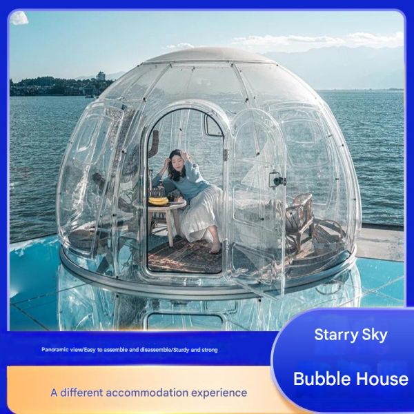 Leisure Facilities Internet Celebrity Bubble Room Glass House Outdoor Restaurant Transparent Dome Room Star Room