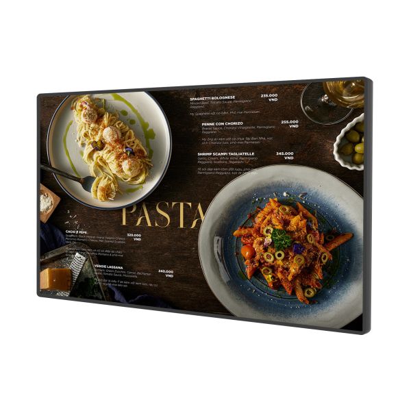 43 50 Inch Wall Mounted LCD Digital Signage Display Digital Menu Board