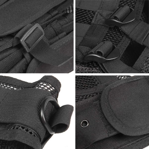 Black Nylon Armor Tactical Gear Vests Bulletproof with Breathable