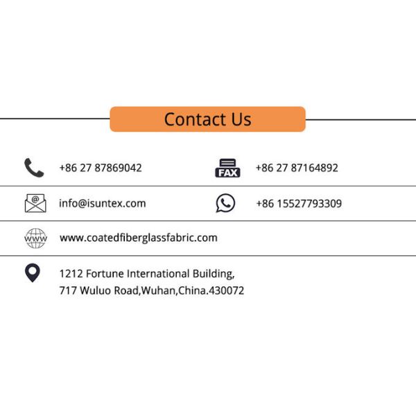 Оптовая продажа подгоняла двойной, который встали на сторону PU покрыла ткань стеклоткани термоизоляции