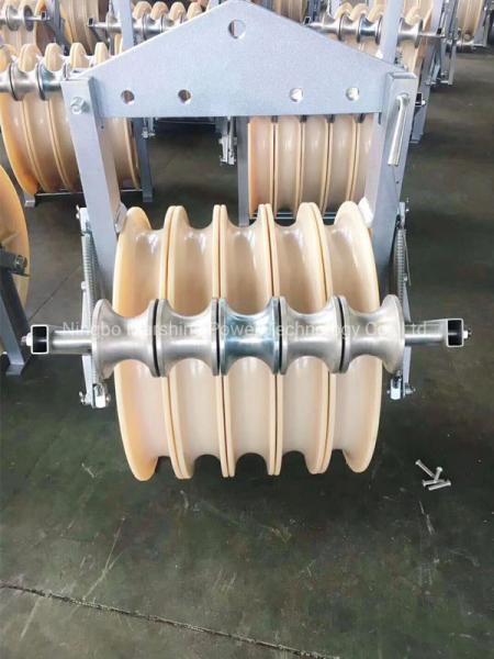 Construction Works Large Diameter Conveyer Equipment Power Cable Pulley Block