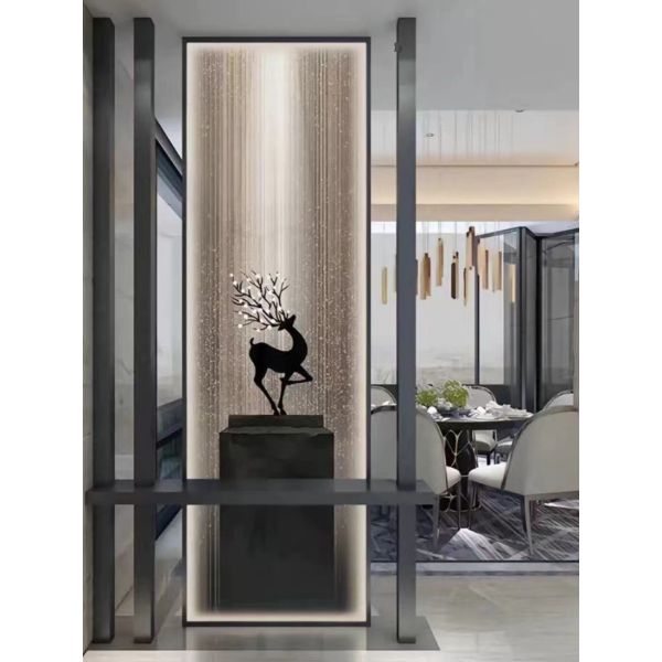 12mm Drawing Room Glass Wall Frosted Glass Partition For Living Room