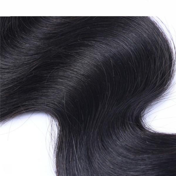 Unprocessed Peruvian Virgin Human Hair Bundles Body Wave Silk Soft Thick Bottom