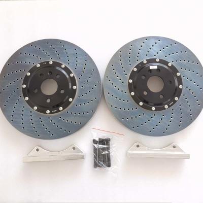 O disco furado ferro fundido 420*40mm do freio para potenciômetros de Audi A6 10 trava o compasso de calibre