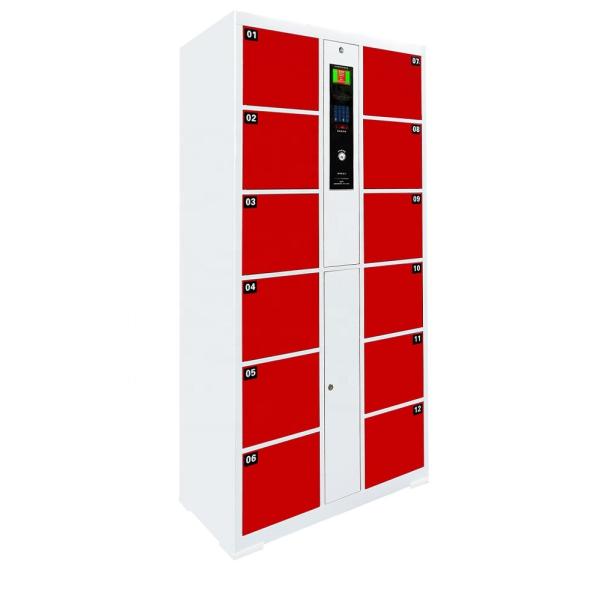 School Student Smart Locker Twelve Door Fingerprint code / Bar Code Swipe