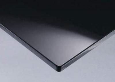 Black Tinted Mirror Glass 4mm Thickness , High Reflection Decorative Tinted Glass