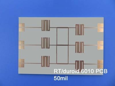 High Frequency PCB Built On 25mil RT Duroid 6010.2LM With Immersion Gold