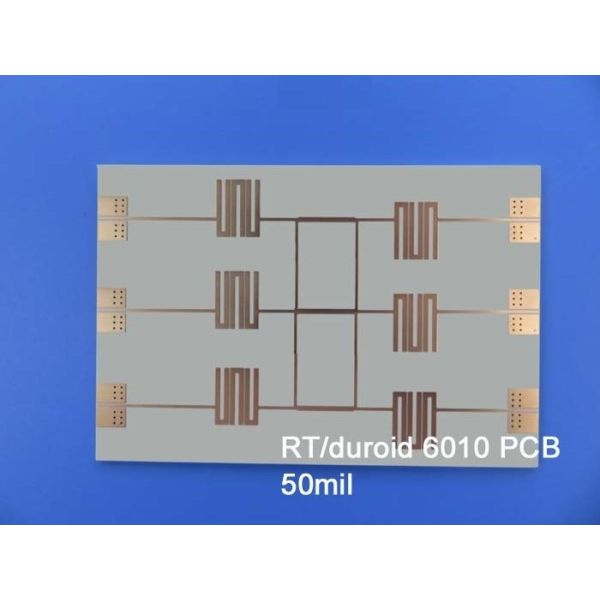 RT/Duroide 6010 RF PCB 50mil 2 capas PCB rígido con características avanzadas
