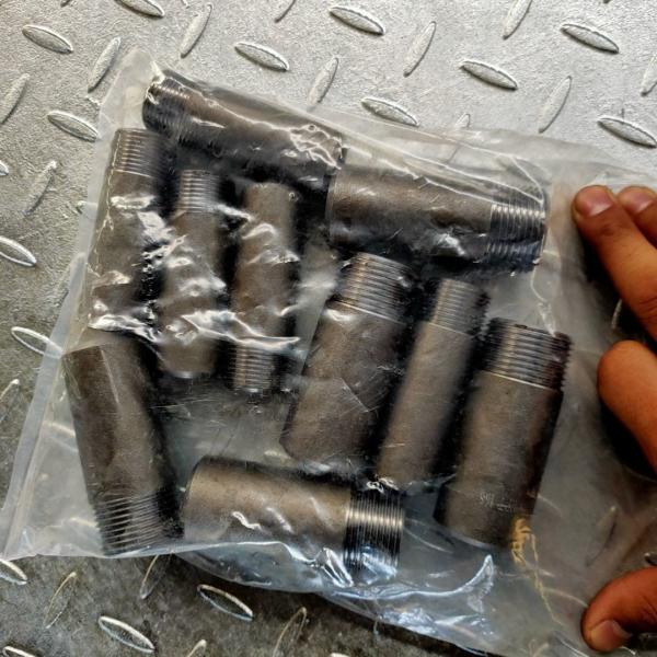 Acid Pickling Sch 80 DN6 ASTM A733 Carbon Steel Nipple