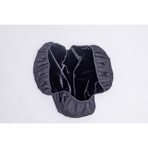 Premium DR Saddle Cover With High Quality Stretch Fabric With Dense Synthetic Fur Lining