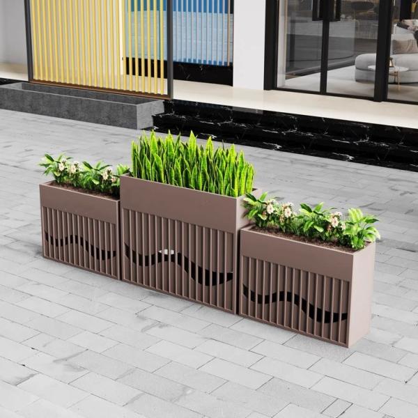 Stainless Steel Vase Square Or Round Stainless Steel Plant Stand Custom Color