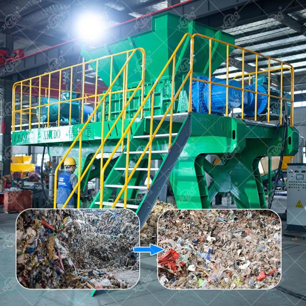 Automatic Furniture Shredder Machine 100-50000 Kg/hour Capacity 1-10 Cm Output 5~10 Years Lifetime