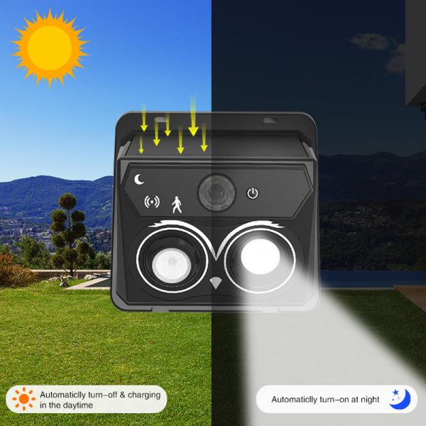 Sensor Solar Wall Light Retoatable Eyeys 90LM Solar Powered Outdoor Sconce