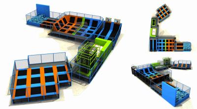 892M2 Chinese Custom Size Kids Amusement Indoor trampoline Park/ Outdoor Bungee Park/ Jumping Center