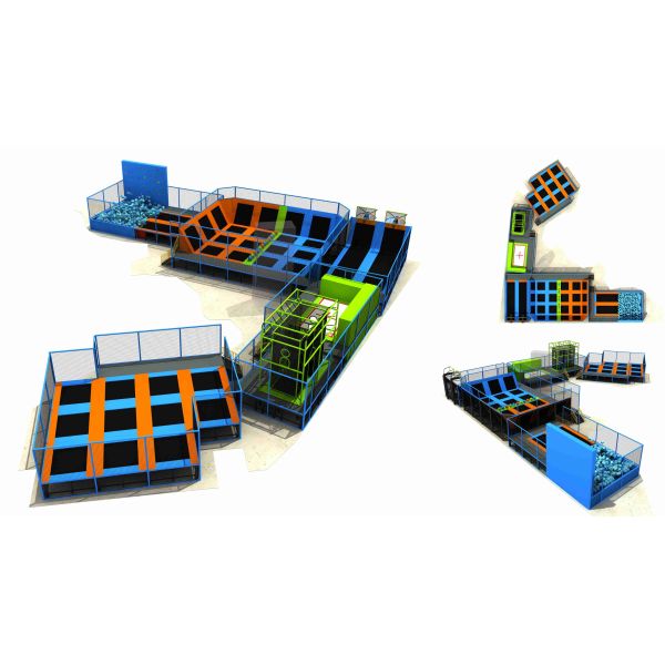 892M2 Chinese Custom Size Kids Amusement Indoor trampoline Park/ Outdoor Bungee Park/ Jumping Center