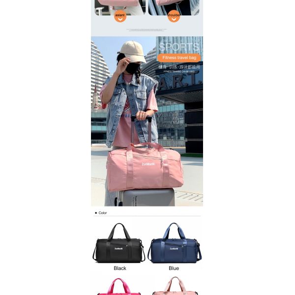 Ultimate Weekend Gym Bag Sports Duffle Bag With Shoe Compartment Wet Pocket