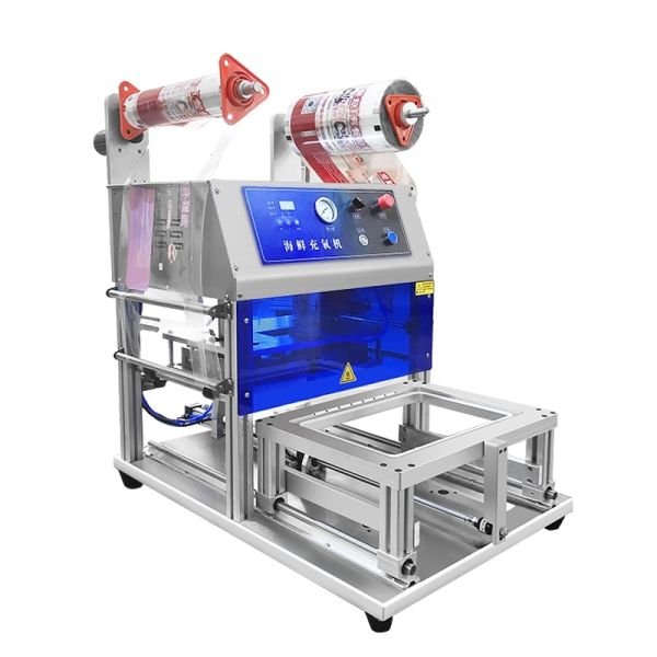 Fully Automatic Tray Sealer QF430THX-E with Food Grade Stainless Steel and 6061 Anodized Aluminum Mold for Modified Atmosphere Packaging