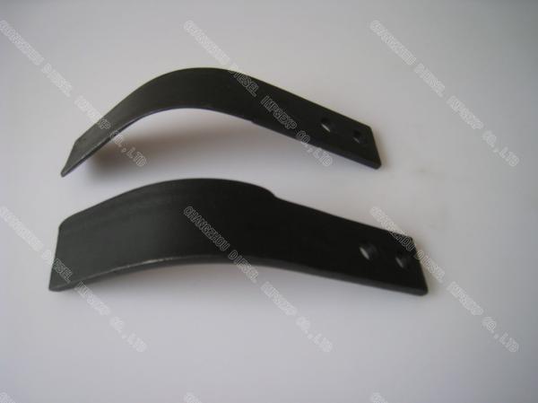 Spring steel 65MN Agri Spare Parts Rotary Tiller Blade For Dry Land 0.45kg - 0.6kg