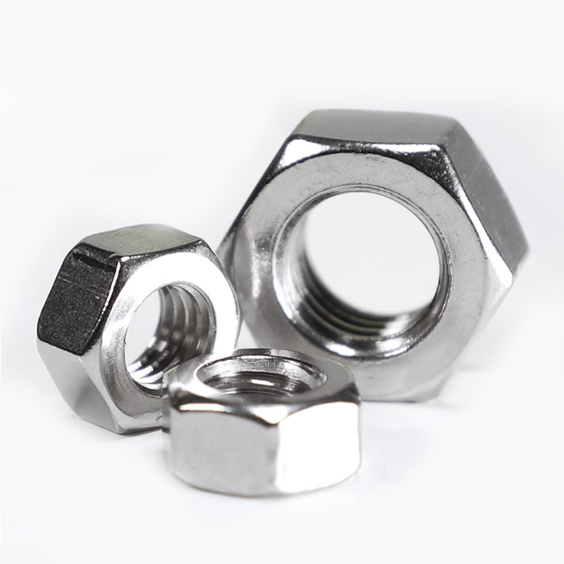 DIN934 316 A4 Stainless Steel Hex Nut M2-M64 Hexagon Nuts Marine Grade Anti-Corrosion Rustproof Metric Hexagonal Head Nut Bolt Screw Fastener