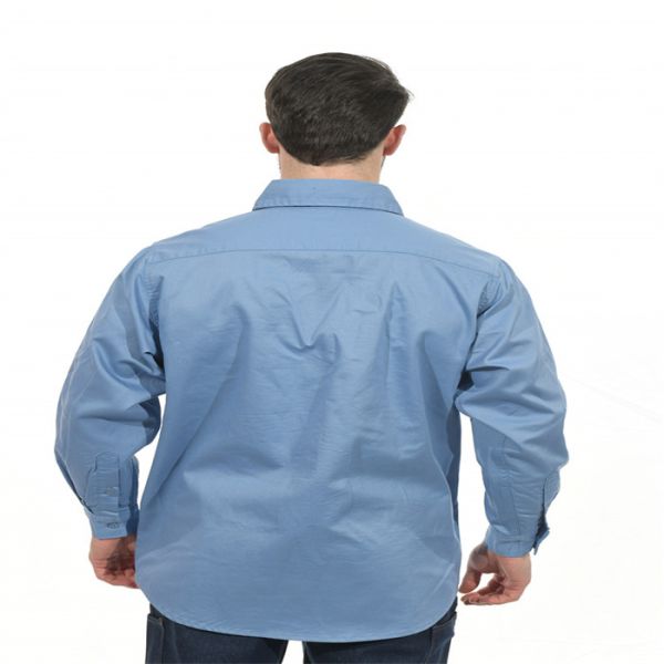 Twill рубашки 260gsm работы CFR кнопка FR рукава огнезамедлительного длинная вверх по рубашке