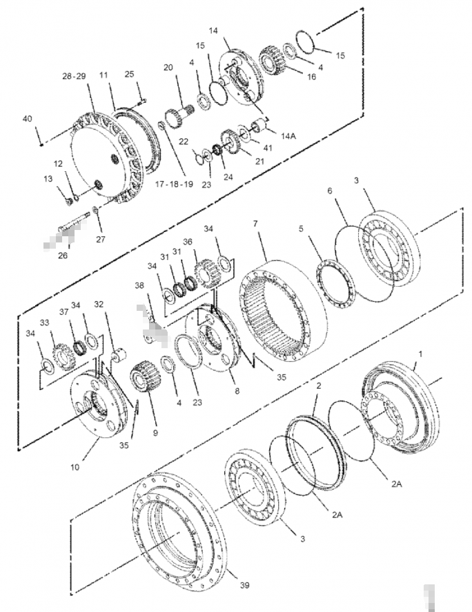 Шестерня экскаватора планетарная разделяет НЕСУЩУЮ НЕСУЩЕЙ ПЛАНЕТАРНУЮ НА Э324ДЛ 191-2571