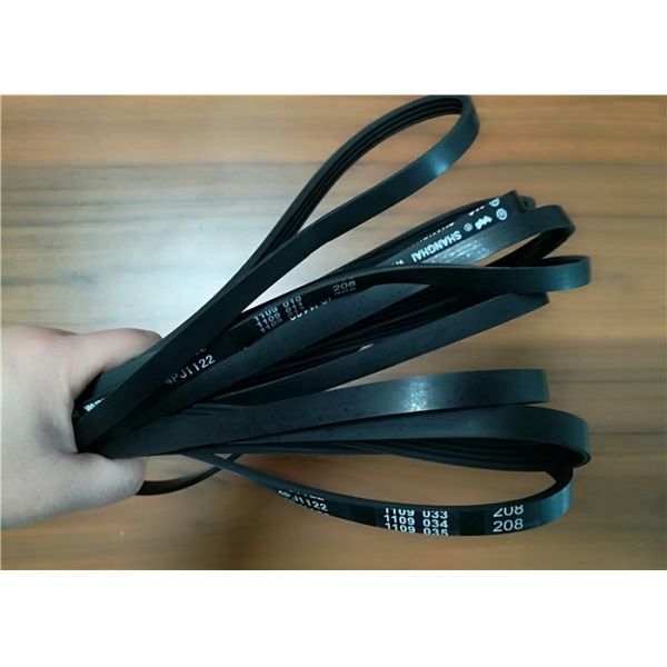Smooth Surface Industrial Timing Belts / Black Rubber Flat Transmission Belt