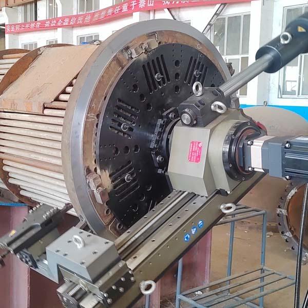 Máquina de refrentado de bridas in situ de 60 Robusta, alta flexibilidad con diseño modular