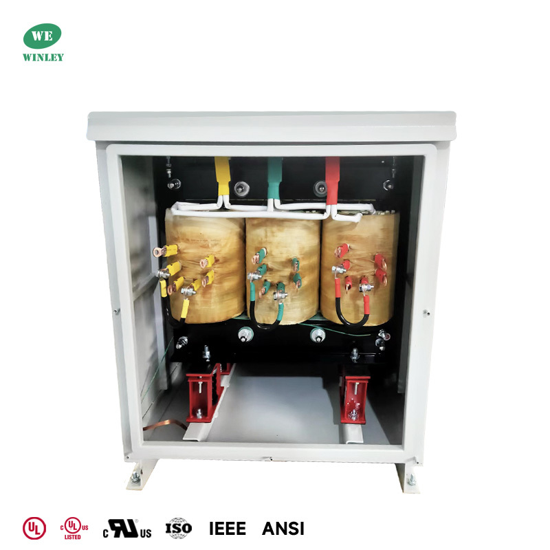75kVA Three Phase VPI Dry Type Transformer 208V to 208Y/120V Class R Insulation NEMA 4X 304 Stainless Steel Enclosure DOE 2016 ANSI/IEEE Standards