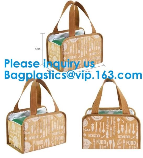 Durable Tyvek Lunch Bag, DUPONT PAPER, Foldable Insulated, Fibers Innovation Bag Thermal Bag Food Bags