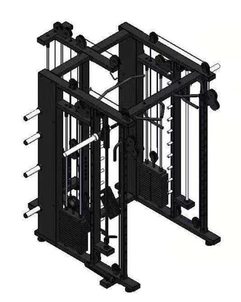 Commercial All-In-One Smith Machine entraîneur de force multi-fonctionnel complet pour le gymnase à domicile