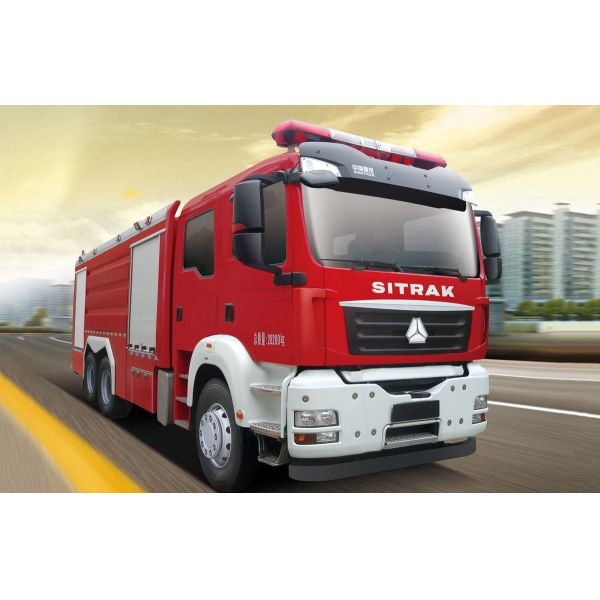 Novo camião de resgate de bombeiros / veículo de combate a incêndios