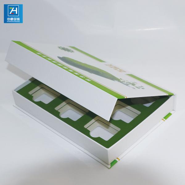 SGS Iridescent Paper Embossing Debossing Book Shaped Boxes