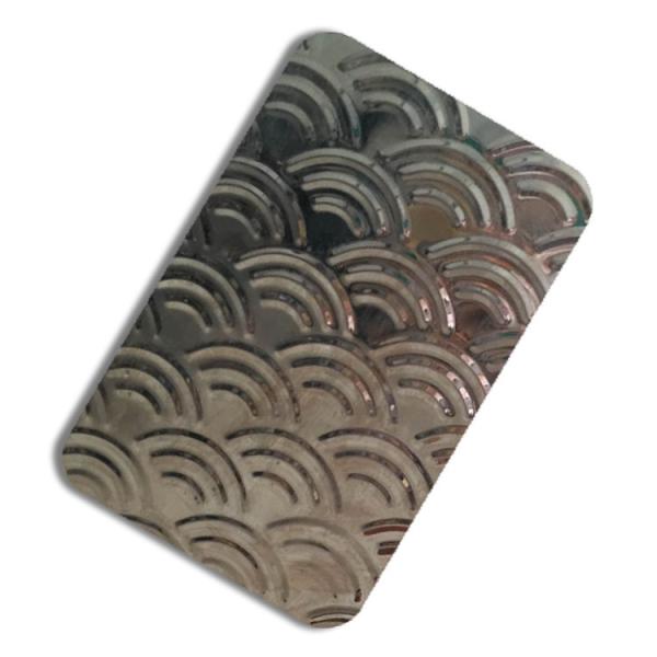 Do metal de aço inoxidável do painel da onda de água folha decorativa carimbada 304